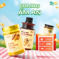 COMBO ẤM AN - Gừng Gió Xuyên Khung + Nghệ Mật Ong Sachi + Kèm Quà Tặng